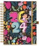 Alicia Souza | The Ultimate 2024 Wiro Planner Kit | Pocket Planner | Stickerholic Stickerbook | Habit Tracker | Meal Planner | Gold Wiro Bound | Approx 272 Pages | 120 GSM | 14.8 x 21 CM |