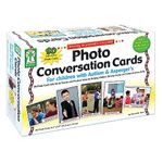 Photo Conversation Cards—Social Emotional Flash Cards for Children with Autism and Aspergers, Behavioral and Communication Skills Practice, Educational Games for Kindergarten+ (90 pc)