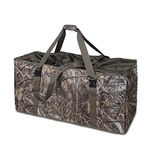 MYDAYS 12 Slot Duck Decoy Bag, Mid-Size Goose Decoy Bag, Hunting Gear, Duck Hunting Bag with Waterfowl Hunting Blind Camouflage Printing (Camo1, L)