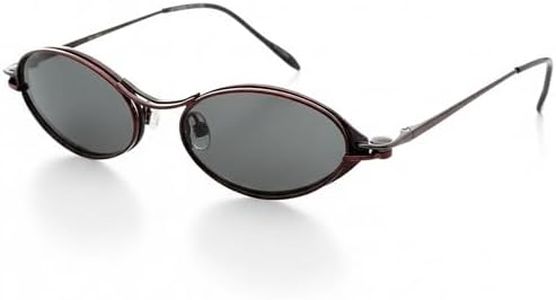 Hit Notion Magnetic Clip-On Polarized Sunglasses Lenses for Oval Frame Glasses - Clip Only-Red Lust - Fits 51-18-140