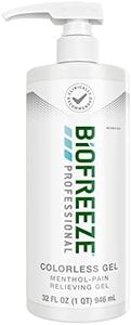 Biofreeze Professional Pain Relieving Gel, Topical Analgesic for Enhanced Relief of Arthritis, Muscle, & Joint Pain, NSAID Free Pain Reliever Cream, 32 oz with Pump, Colorless Formula, 5% Menthol