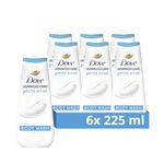 Dove Advanced Care Gentle Scrub Body Wash Exfoliating Minerals 6x 225 ml