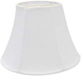 Aspen Creative 38002, Bell Collapsible Spider Lamp Shade, 7" Top x 13" Bottom x 9-1/2" Slant Height, Off White, Set of 2