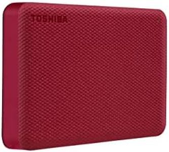 Toshiba Canvio Advance 4TB Portable External Hard Drive USB 3.0, Red - HDTCA40XR3CA