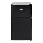 Willow WB50UCFF 86L Under Counter Fridge Freezer with 4* Freezer Rating, Adjustable Thermostat, Low Noise Level, 2 Years Warranty - Black