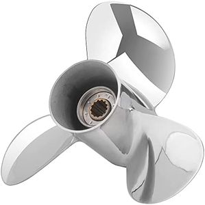 FYMP OEM Stainless Steel Outboard Boat Propeller for Yamaha Engines 40-60HP,13 Tooth,RH (11 1/8 x 13-G)