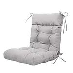 ARTPLAN Outdoor Cushions of Adirondack Chair with High Back Wicker Tufted Pillow for Outdoor Furniture