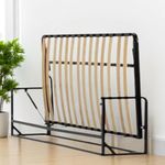 Wallbedking - Murphy Bed - Studio Horizontal Wall Bed - Fold Up - Space Saving Folding Bed Frame - Pull Down (90 cm x 190 cm)