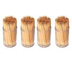 Invero® 600 x Pack of Party Bamboo Wooden Cocktail Sticks Toothpicks Tooth Picks for Desserts Parties, Office, Home, & Dental Hygiene | Eco Friendly and Odor Free