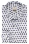 7-DAYS 100% Pure Cotton Shirt for Men Stylish Latest - Full Sleeve, White & Blue 1 Printed Mens Shirt - Formal Shirts for Men Regular Fit – 38 M Premium Shirt for Men Trending Fancy Gents Shirt