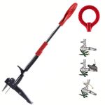 Venteo RootSlayer Manual Weed Remover and Weed Extractor with Pedal - Stainless Steel - Claw and Pedals for Root Digging