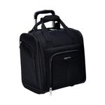 Amazon Basics Underseat Carry-On Rolling Travel Luggage Bag, Black