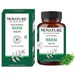 mi nature Neem Tablets | Tablets | 100% Pure & Natural| 500mg X 90Tablets, 45 Day supply
