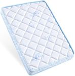 Pack and Play Mattress - 38" x 26"- Premium Microfiber Fabric Playpen Mattresses, Safety Reinforced Play Yard Mattress - Fits for Graco & Baby Trend & Pamo Babe Playard, Firm Support and Comfort Foam