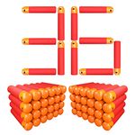 EKIND Refill Pack Foam Darts Compatible For Nerf Mega Series (36-Darts, 9.5Cm), Red