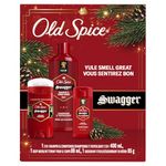 Old Spice Yule Smell Great Gift Set with Swagger 2in1 Shampoo & Conditioner 400 mL, Red Collection Bodywash 89 mL, and Deodorant 85g