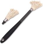 GRILLHOGS 18" Basting Mop - BBQ Mop Brushes for Sauce, Extra-Absorbent Double Head, Ergonomic Insulated Soft Grip Handle, Dishwasher Safe BBQ Grill Brush & Sauce Brush