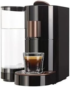 K-FEE TWINS II Máquina de Cápsulas para Café, Té y Cacao | Cafetera para tazas grandes | Calentamiento rápido | Depósito de agua de 2,3 L | 19 Bar | Negro Cobre