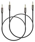 FosPower Audio Cable 1FT (2 Pack), 