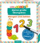 Lernraupe - Meine große Übungsbox Mengen und Zahlen: 30 Karten mit abwischbarem Stift