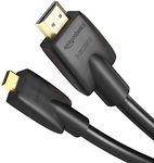 AmazonBasics High-Speed Micro-HDMI to HDMI Cable - 3 Feet (Latest Standard)