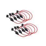 GENEDEY Automotive Car Boat Truck SUV Waterproof Mini Fuse Holder 16 Awg Gauge 10Pcs