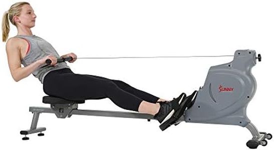 Sunny Health and Fitness Space Efficient Convenient Magnetic Rowing Machine – SF-RW5987, Grey, One Size