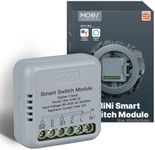 MOES Mini Smart Light Switch Zigbee Module, Requires Neutral Wire and Zigbee Gateway, Toggle Switch Flush Mounted, MOES APP Control, Compatible with Alexa and Google Home - 10A 2 Gang