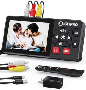 VHS to Digital Converter 2.0, HD Video to Digital Converter Recorder with Remote, Convert Record Analog Video Audio from VHS/VCR, DVR/DVD/Hi8/Mini DV/Camcorder/Gaming Consoles(Tapes Players Needed)