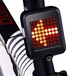 Bike Taillight, Waterproof Wireless Bicycle Turn Signals with 64 LED - USB Charging Multi-Mode Quick Installation IPX6 Waterproof LED Bicycle Lights- for Mountain/Road/Hybrid Bikes