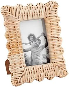 Mud Pie Marco tejido, pequeño, 4x6