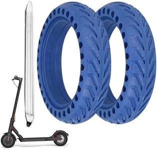 8.5x2 Inch Electric Scooter Solid Wheels, 50/75-6.1 Rubber Replacement Tyre for Gotrax GXL V2/XR/APEX & Xiaomi M365/M365 Pro/1S/Pro 2 & All 8.5" Scooters, Never Puncture Blue(2PCS)
