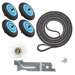 Upgraded DC97-16782A Dryer Roller Replacement Kit Fit Sam-sung Dryer Includes DC97-16782A Drum Roller & DC93-00634A Idler Pulley & 6602-001655 Dryer Drum Belt & DC61-01215B