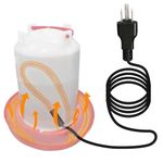 Zoblise Chicken Water Heater Cord, Freeze-Proof Heated Waterer for Chickens & Poultry, Safe Low-Watt Heating Cable Keeps Water Ice-Free in Winter for Ducks, Rabbits & Small Animals (2 Pack)