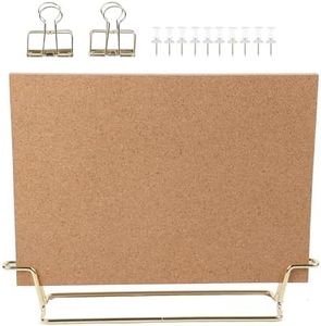Cork Board Bulletin Board for Walls with Stand, Creative Desktop Corkboard for Office, Vision Board, and Home Decor Display,12.6x9 Inches