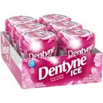 Dentyne Ice Arctic Bubble Chewing Gum - 6 bottles (60 pieces) - Sugar-Free Gum