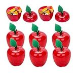 Candy Jar for Classroom 8PCS 500ML Fillable Fruit Shape Christmas Candy Jar Safe Plastic Bobbing Cute Candy Jars with Lids Cookie Jars