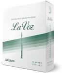 La Voz Soprano Sax Reeds, Strength Medium-Soft, 10-pack