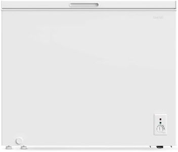 Baridi 199L Freestanding Chest Freezer with Adjustable Thermostat - White - DH111