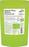 Organic Whey Protein Powder 1kg Unflavoured Grass Fed SOYA Free Pure Concentrate Gluten Free Low Carb Vegetarian 1000g