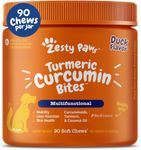 Zesty Paws, Turmeric, Curcumin Bites For Dogs, Joint & Immune Support, Duck Flavor, 90 Soft Chews
