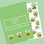 ISEE 360 Sanrio Scrapbook Stickers for Journal | Journal Stickers for DIY Scrapbooking Page Decoration (Keroppi Frog)