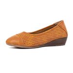 Khadim's Sharon Brown Casual Pump Shoe Heels for Women (3813194)