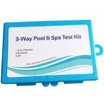 POOLTOOL Swimming Pool PH & Chlorine Test Kit, Water Quality Pool Hydroponics Aquarium Tester Refile Bottle