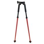 Surveying Thumb Release Bipod for Staff, Aluminum Tripod Bipod for Leveling Rod of Total Station GPS GNSS Auto Level(CLS23)