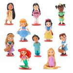 Disney Store Official Disney Animators' Collection Deluxe Figurine Playset, 10 Pc., Disney Princesses Figures Set, Including Tiana, Belle, Snow White, Cinderella, Ariel and More - Suitable for Ages 3+