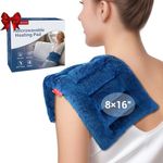 Comfytemp Microwavable Heating Pad for Pain Relief, FSA HSA Eligible, 8"x16" 2.18 LB Hot Pack Moist Heat Physical Therapy for Neck Shoulder, Cramps, Muscle Aches, Joints, Warm Compress Recovery Gifts