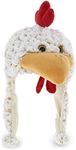 DolliBu White Rooster Plush Hat - S