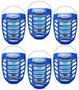 Lot de 6 pièges à Insectes d'intérieur - Lampe Anti-moustiques - Piège à Mouches d'intérieur - Piège à Mouches d'intérieur - Tue-Mouches d'intérieur