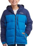 Eddie Bauer Boys' Winter Jacket - Heavyweight Quilted Down Jacket - Insulated Hooded Outerwear Coat for Boys (5-20), Size 14-16, Imperial Blue